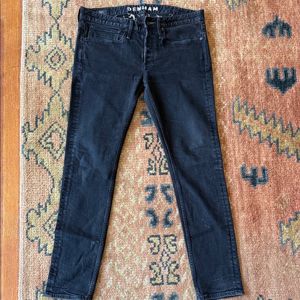 Denham Jeans Black Skinny Stretch Jeans